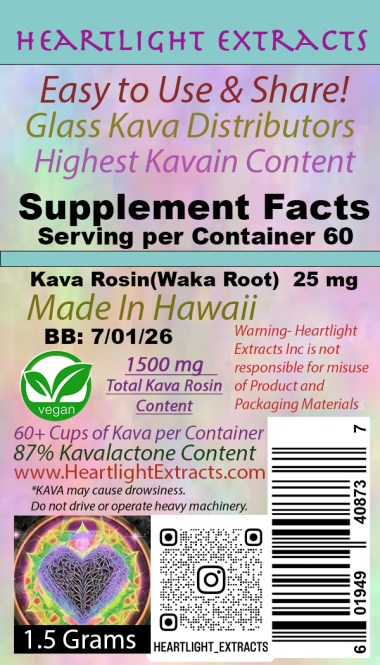 Kava Rosin back label